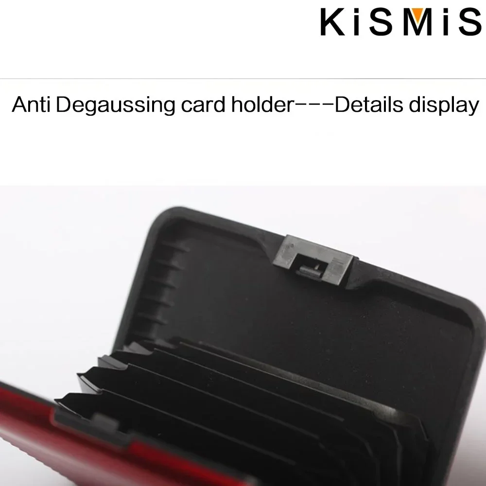 Tarjetero de aluminio con bloqueo RFID para hombre, billetera de Metal antiescaneo, funda rígida delgada, Protector de tarjetas para hombre,