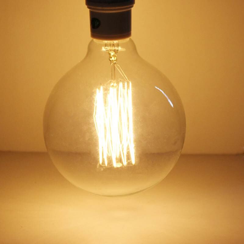 Lightinthebox-lampe Vintage, lumière incandescente, ampoule rétro Edison 40W, E27 G125