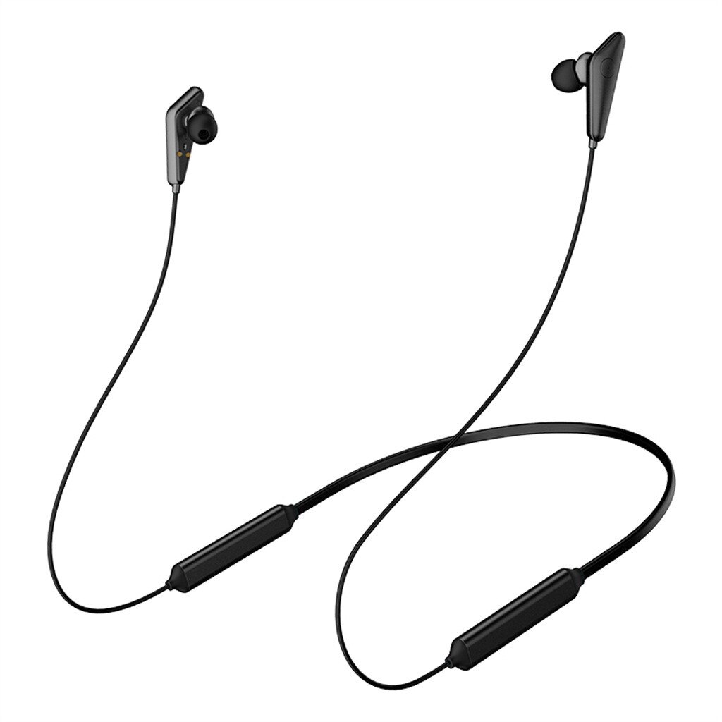 Sport Bluetooth Hoofdtelefoon Draadloze Koptelefoon Waterdichte Audifonos Bluetooth Oortelefoon Stereo Bass Headset Met Microfoon Voor Telefoon: Black