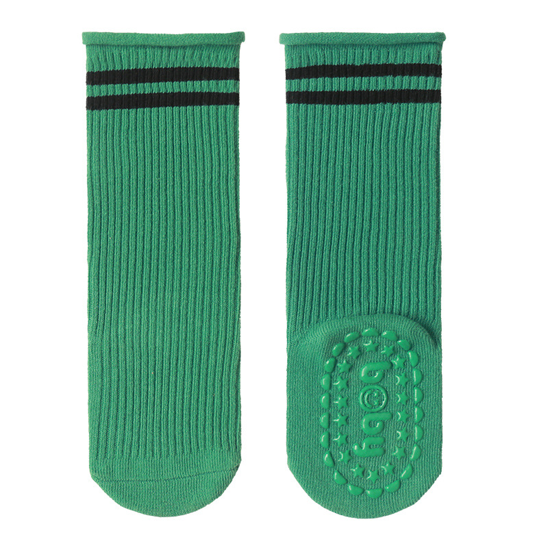 Warmom New Fashion Baby Socks Knee High Boy Girl Infant Toddler Cotton calzini lunghi antiscivolo simpatici calzini antiscivolo per neonate: green