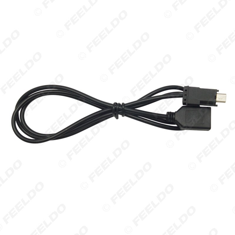 Feeldo 1 Pc Car Audio Radio Usb Naar Mini Usb Poort Switch Kabel Adapter Voor Nissan X-Trail Tenna bluebird Sylphy # CT5661