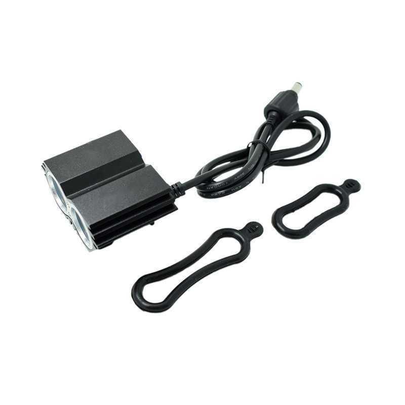 5000 Lumens X2 Bike Light T6 LED Mountain Bike Front Light Bicycle Headlight Cycling Head Lamp + 18650 Battery Pack + Charger: Package A