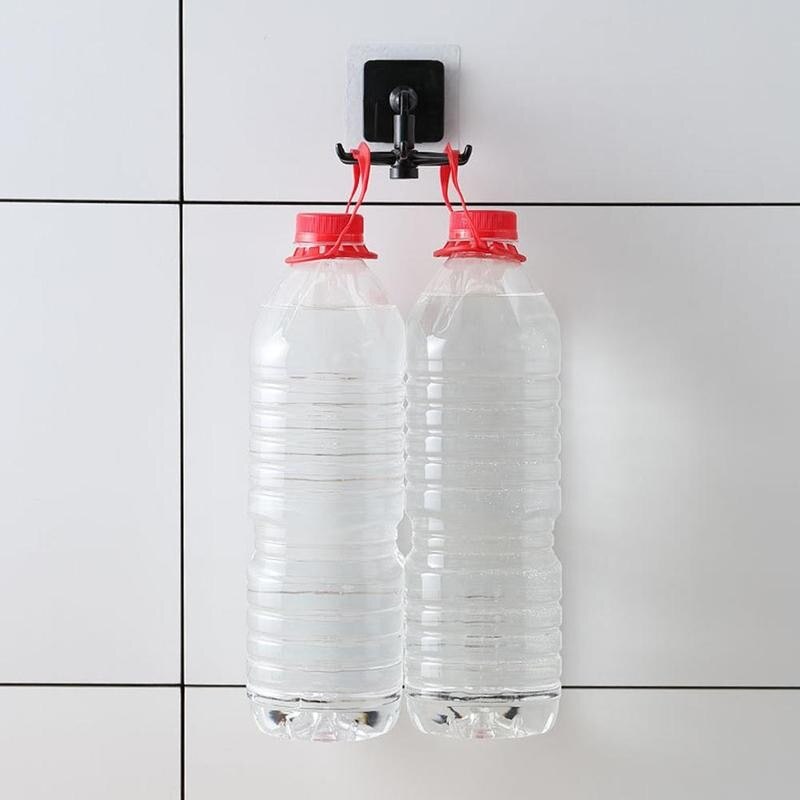 Kitchen Rotate Storage Rack 360 Degree Rotate Storage Hanging Hook Closet Clothes Shelf Bath Supplies 6 Claw Rotate Storage Rack