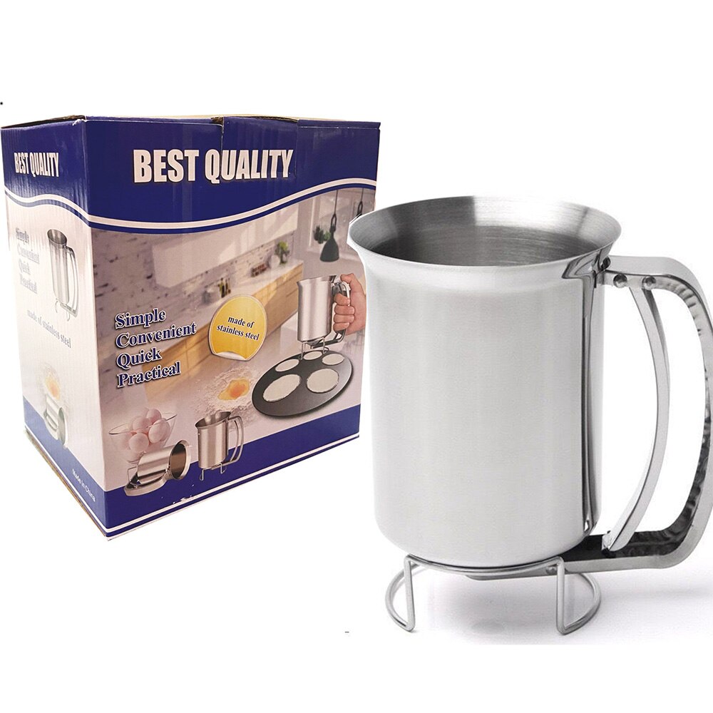 Deeg Dispenser Handheld Beslag Separator Rvs Pannenkoek Meel Pasta Dispenser Gebak Meel Pasta Keuken Accessoires