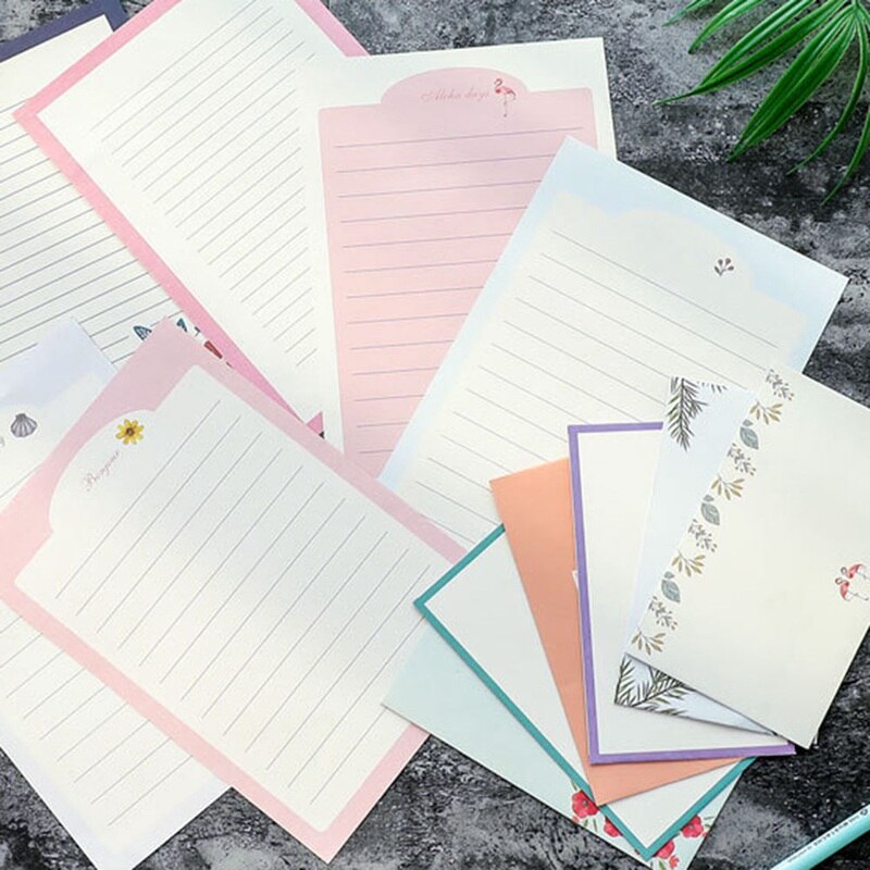 Letter Envelope Paper Korean Stationery Aesthetic Lovely Little Fresh Fragrance Paper Envelope Letter Set Card