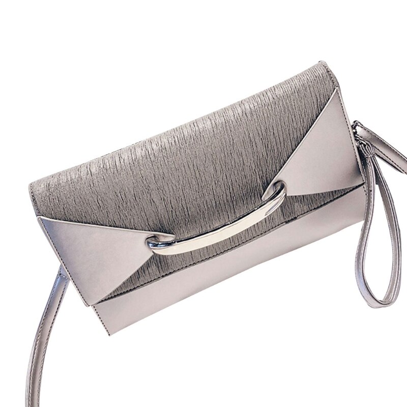 Borsa a tracolla da donna in ecopelle con patta busta da ufficio borsa da polso da donna pochette borsa a tracolla portafoglio da sera sottile: 3TT501721-CP
