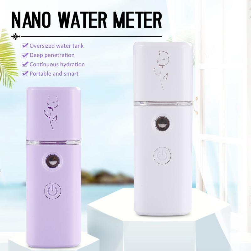 28ml Facial Steamer Mini Portable Face Humidifier Moisturizing Facial Humidifier Sprayer USB Face Sprayer