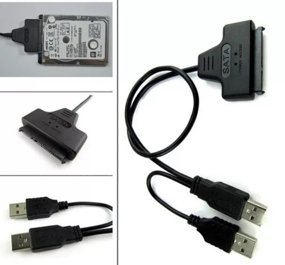 Verkoop Usb 3.0 Of USB2.0 Naar Sata 22Pin Adapter Kabel Voor 2.5 / 3.5 Inch Hdd Externe Voeding harde Schijf Converter