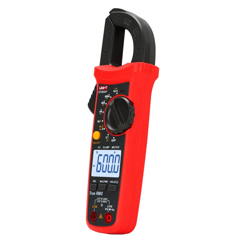 UNI-T UT202A+ Digital Clamp Meter True RMS Auto Range AC DC Current Voltage Multimeter Clamp Meter Tester