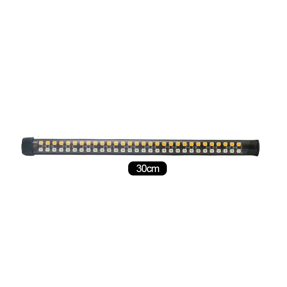 20 cm 30 cm 40 cm Motorrad flexibel LED Rücklicht Streifen Hinten Blinker Bremslicht halt Tagfahrlicht: Schwarz