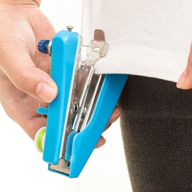 Mini Handheld Sewing Machine Portable Manual Simple Operation Multifunctional Stitch Handwork Needlework Sewing Tools