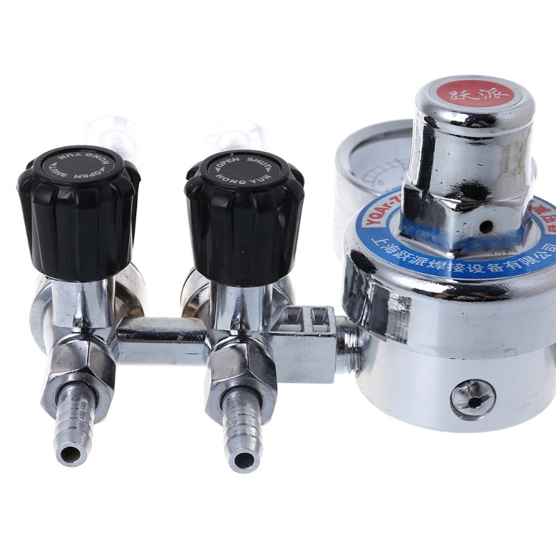 CO2 Argon Regulator Double Pipe Argon Regulator Gas Pressure Reducing Valve Pressure Reducer Double flow Meter Decompression