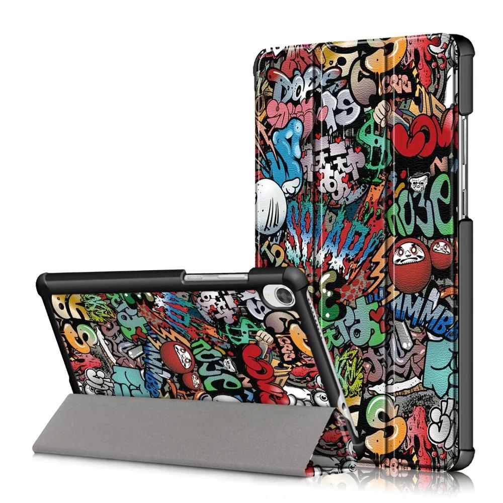 Pokrywy skrzynka dla Lenovo Tab M7 TB-7305F TB-7305X TB-7305I Tablet pokrywa dla Lenovo Tab M7 Slim magnetyczny składany futerał: Tab M7-TY