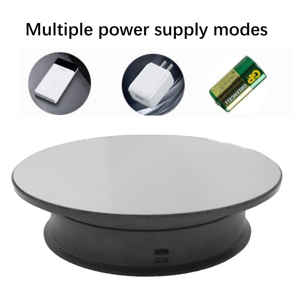 205 Motorized Rotating Display Stand Jewelry Turntable Mirror Turntable Rechargeable For Model Hobby Collectible Product