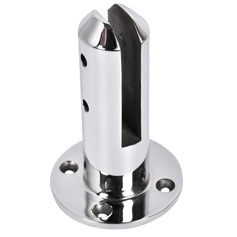 Fence Round Floor Stand Railing Balcony Glass Clamp Spigots Stairs Bathroom Pool Bracket Balustrade Stainless Steel Home