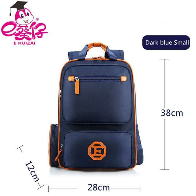 Mode Grade 1-6 Orthopedische Kinderen Basisschool Tassen Kids Rugzak Voor Tieners Jongens Meisjes Mochila Schooltassen Satchel Q3: Dark blue Small