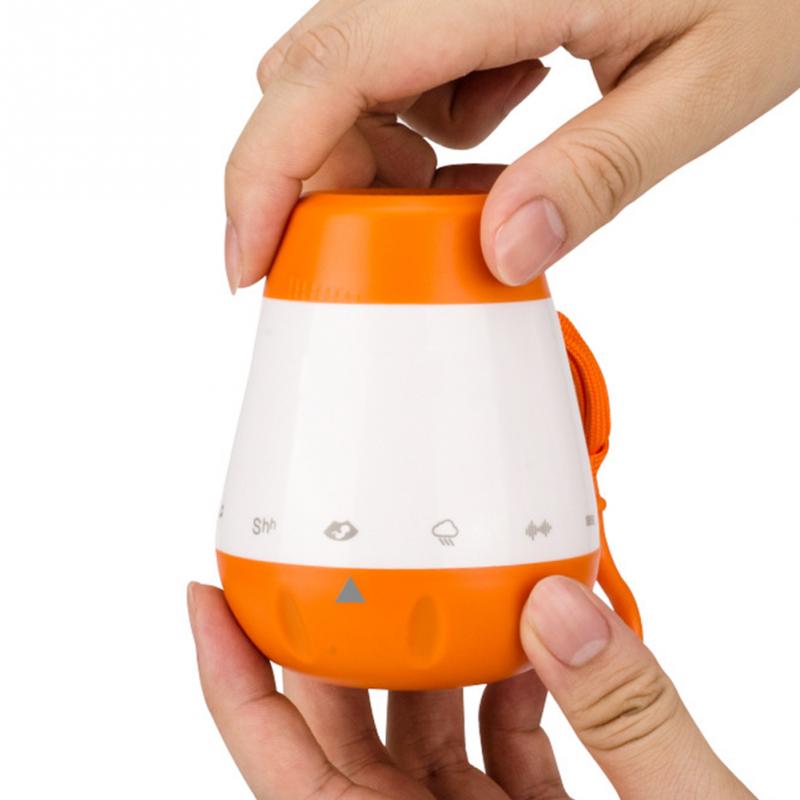 Wiederaufladbare Stimme Sensor Baby Weiß Lärm Schlaf Schnuller Therapie Klang Maschine Tragbare Clever Musik Kleinkinder