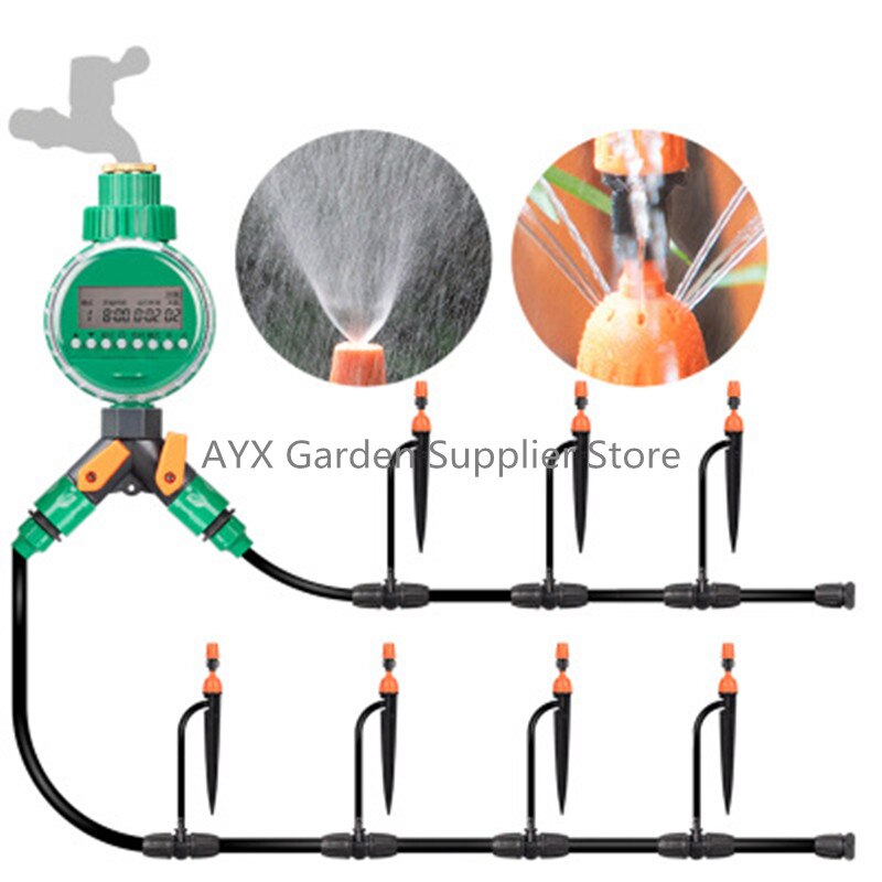 Outdoor Automatic Intelligent Watering Controller Timer LED Display Garden Watering Timer Irrigation System Garden Hose Kits