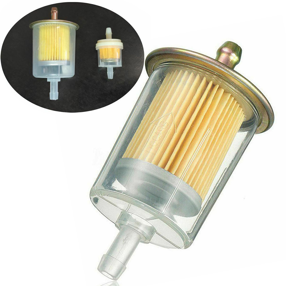 1pc metall-benzinfilter, diesel-kraftstofffilter, extra großer kraftstofffilter, wohnmobil-inline-kraftstoffleitung für gartengeräte, roller, motorräder, autoteile