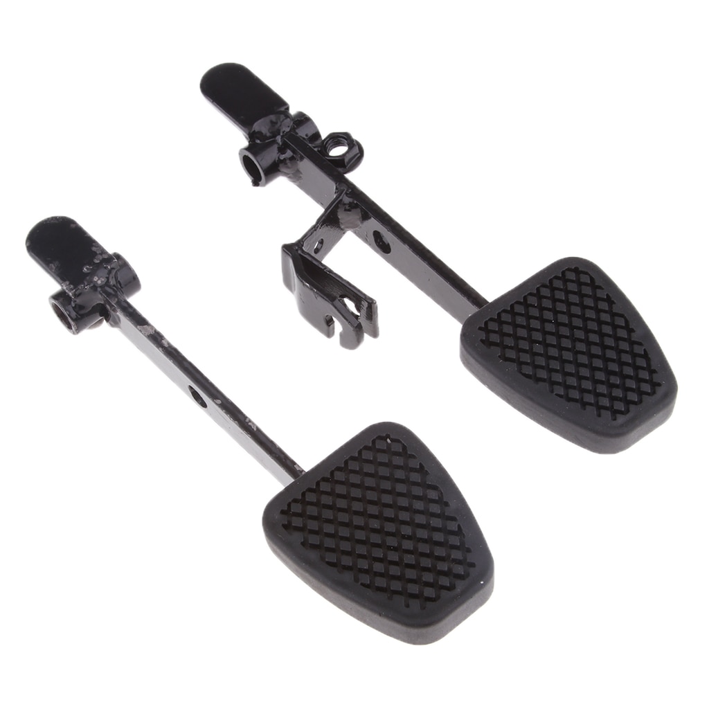 2 Pieces Brake & Throttle Pedals for Go Kart UTV ATV Racing - Black