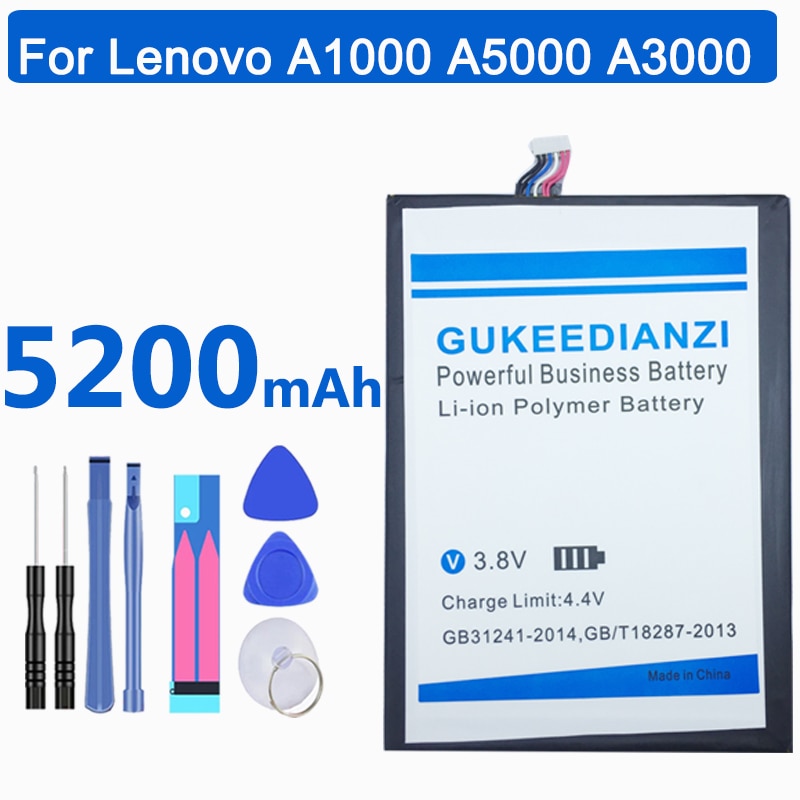 GUKEEDIANZI L12D1P31 L12T1P33 tablet litowo-jonowy polimerowy akumulator 5200mAh dla Lenovo IdeaTab lepad A1000 A1010 A5000 A3000 A3000-H