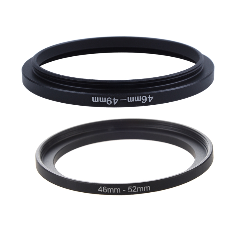 RISE-46Mm Te 52Mm Metalen Step Up Filter Adapter Ring &amp; 46Mm Tot 49Mm Camera Filter Lens 46mm-49Mm Step Up Ring Adapter