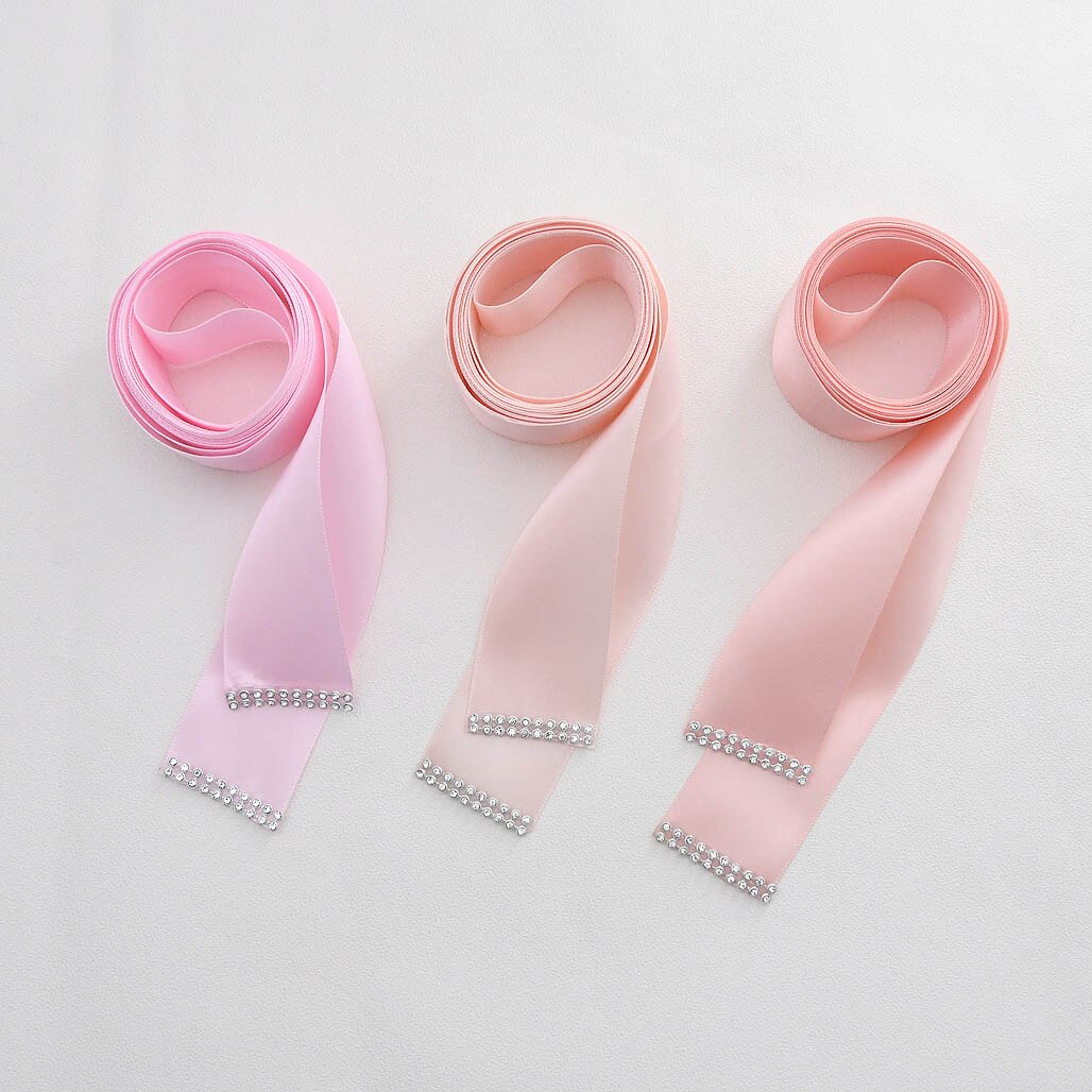 4CM Wedding Belts Accessories Girl Party Prom Decoration With Satin Ribbons and Thin Ribbon 4CM Width 100%