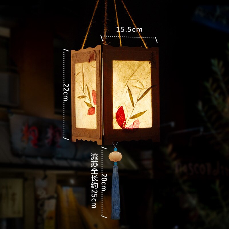DIY chiński latarnia pałac w stylu Retro przenośny kwiat światła lampy Party świecące latarnie na Mid-Autumn Festival prezent: I