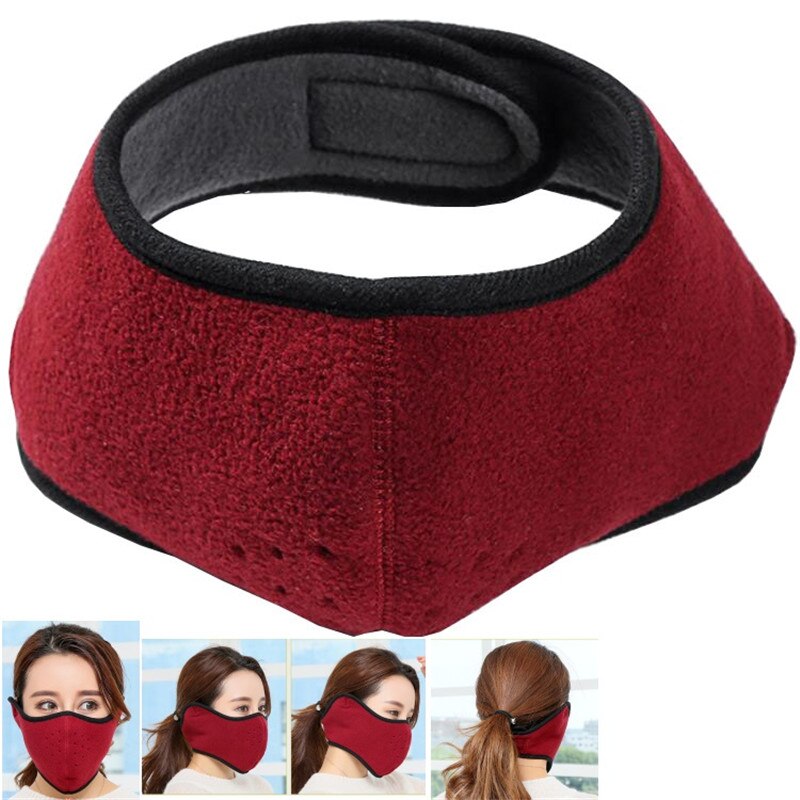 Earmuff Apparel Accessories Unisex Earmuff Women Men Winter Ear Muff Wrap Band Ear Warmer Earlap: wine red