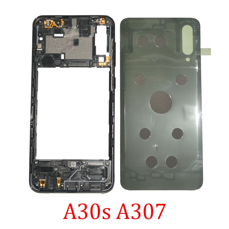 Middle Frame Chassis For Samsung Galaxy A30s A307 A307F A307FN A307G Original Phone Housing Center Case With Rear Panel Part