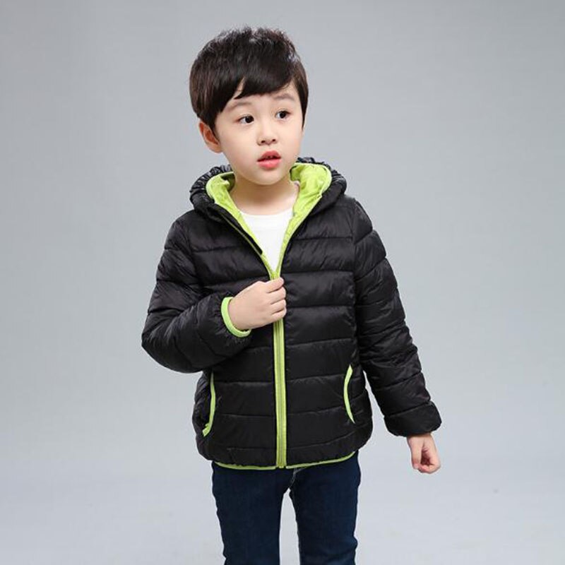 Warme Jas Hooded Winterjas Jongen 5 Kleuren Sneeuw Baby Kleding Katoen Sneeuw Dragen voor Kids: Color 2 / 110cm
