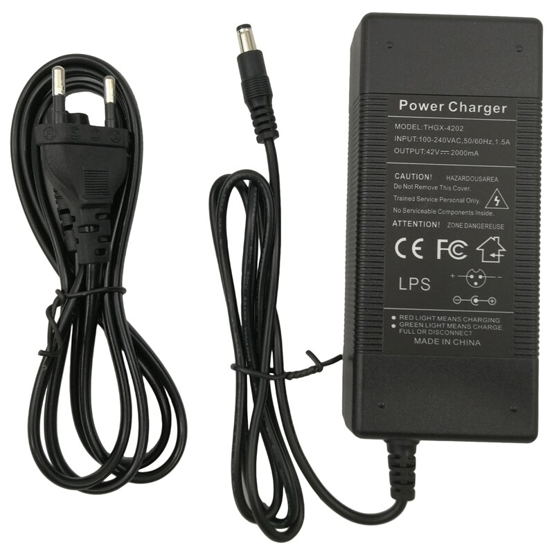 Oplader Voor Kugoo S1 Elektrische Scooter 42V 1.5Ah Batterij Oplader (Eu Plug)