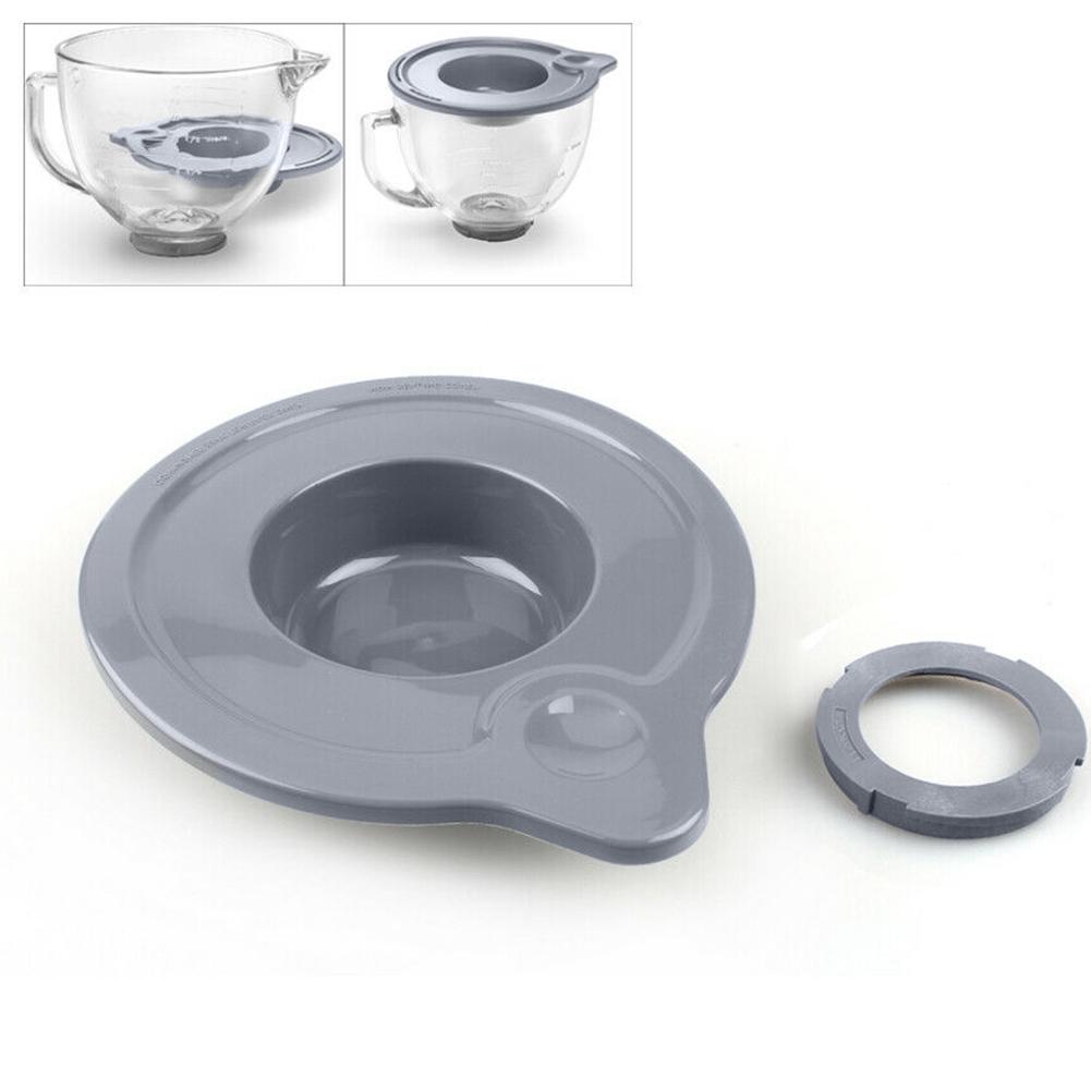 Vippehode lokk forseglingsdeksel til kitchenaid  k5gb 5- quart mikser glass glass bolle holder