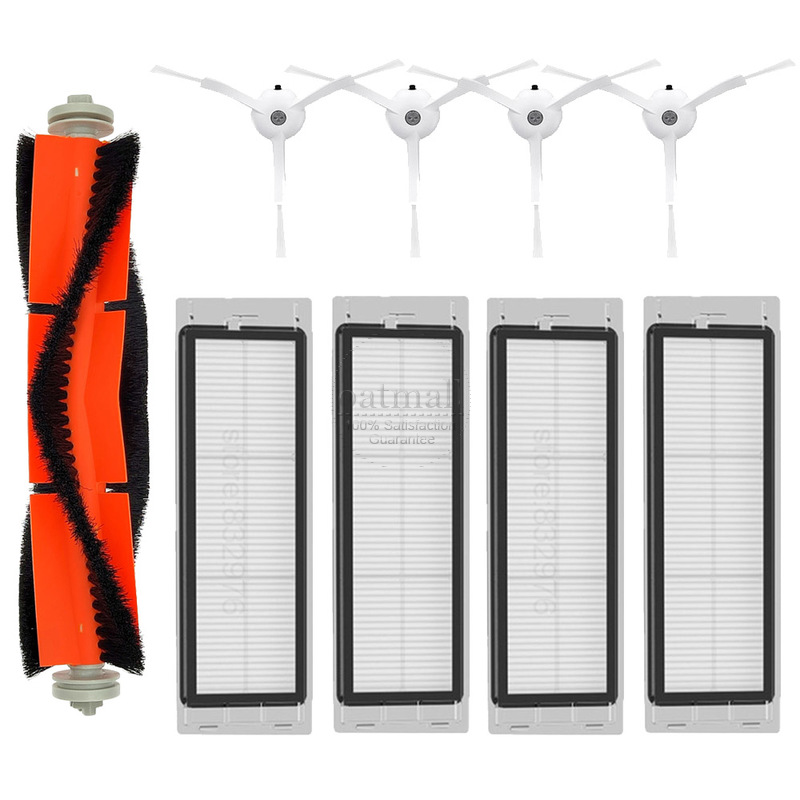 Replacement For Xiaomi Mi Robot Vacuum SDJQR02RR / SDJQR01RR / Mijia 1S SDJQR03RR Accessories Spare Parts Brush Filter Mop Cloth: army green