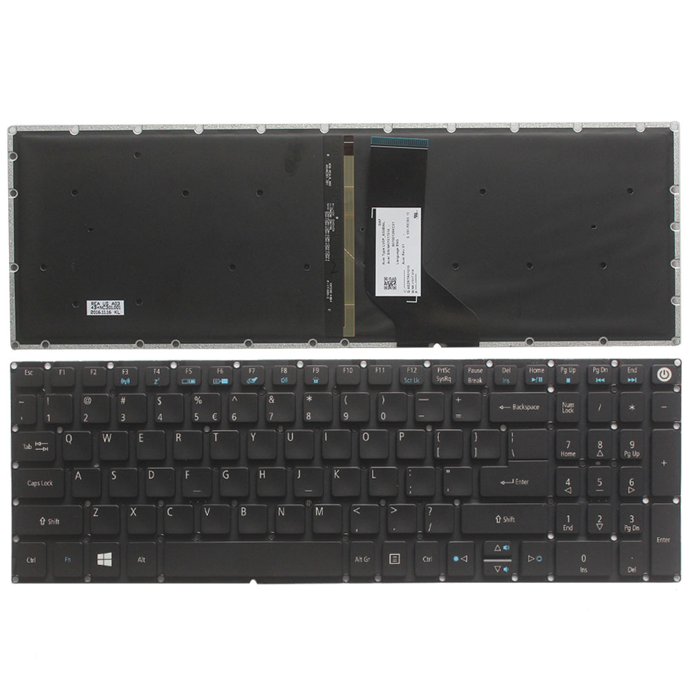 Us Laptop Toetsenbord Voor Acer Aspire E15 E5-576 E5-576G E5-576G-5762 E5-576G Us Toetsenbord Met Achtergrondverlichting