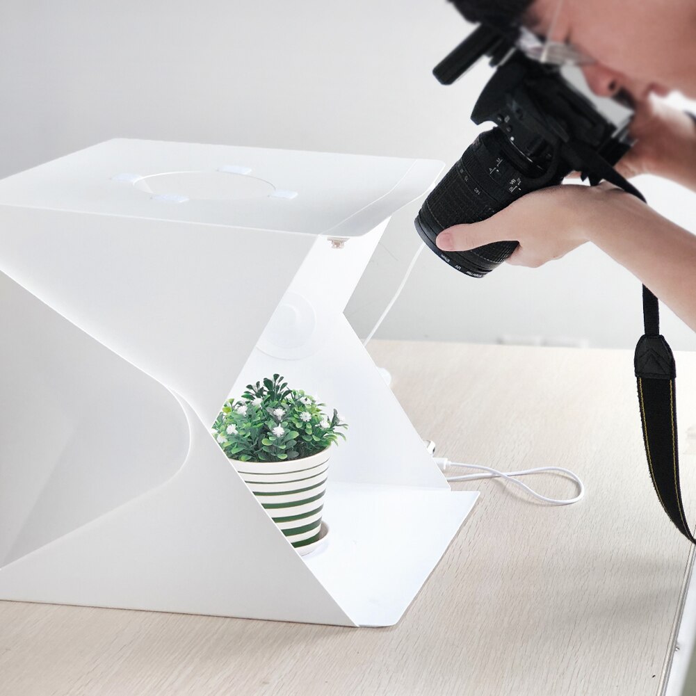 30x30cm mini Folding Lightbox Photography Studio Softbox LED Panel Light Soft Box Camera Photo Background Box Lighting Tent Kit