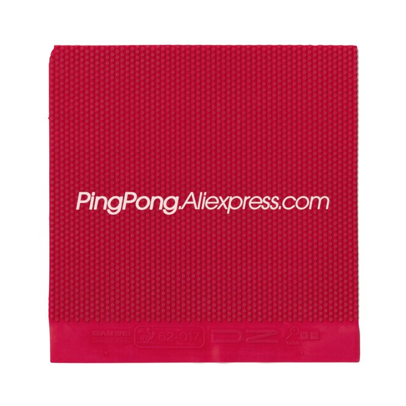 SANWEI DZ-sábana de goma para tenis de mesa, hoja superior OX sin esponja, larga (mareada, tratada con Pips, aprobada por ITTF)