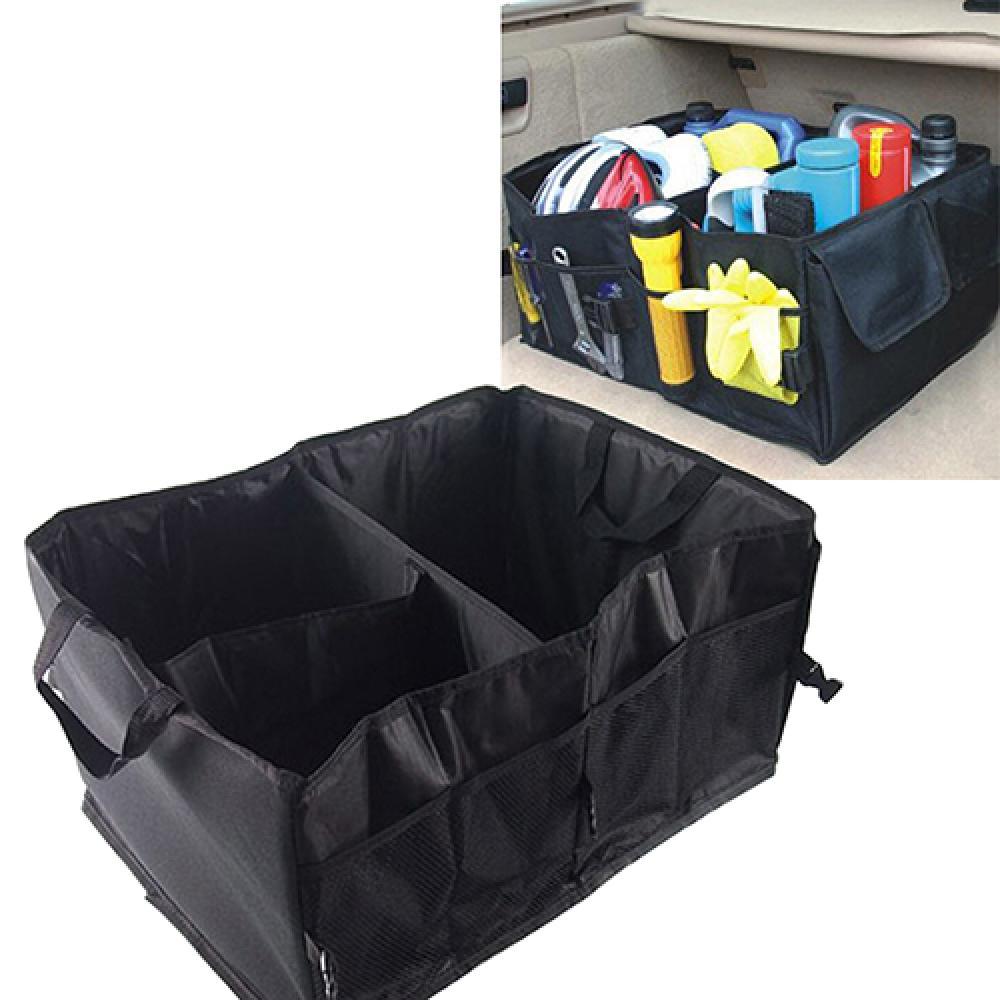 60% Large Capacity Multifunction Foldable Car Trunk Cargo Storage Box Organizer Automobiles Stowing Tidying