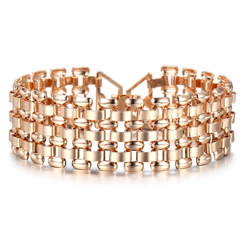 Pulsera Vintage de 22mm para mujer y Chica, reloj con cadena, joyería para y boda, para ella DCB43