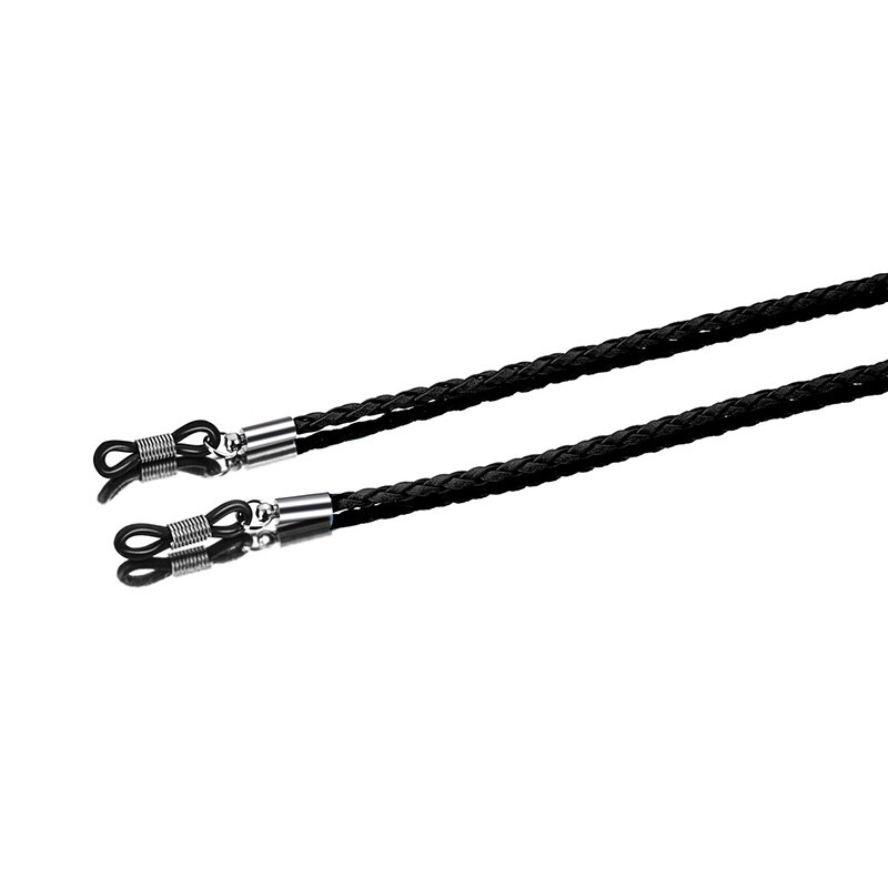 Sunglasses Leather Rope Chain Eyewear Accessories Thick Twist Braid Glasses Lanyard Strap Outdoor Sports Non-Slip Eyeglass