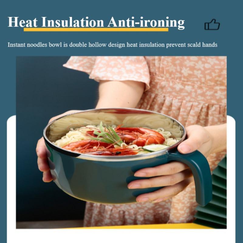 Lunch Bowl Lunch Box Stainless Steel Insulated Lunch Box With Lid Student Dormitory Lunch Bowl Instant Noodle Bowl Kitchen Tools