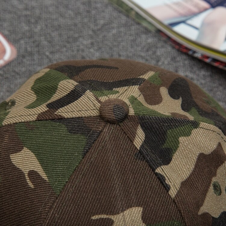 Camo Camouflage Baseball Cap Hip Hop Hoed Platte Snapback