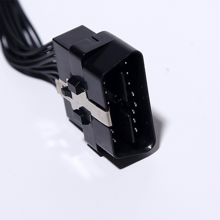 16-pin OBD2 splitter, extension cable one male to two female Y extension cables, ELM327 electronic line connector