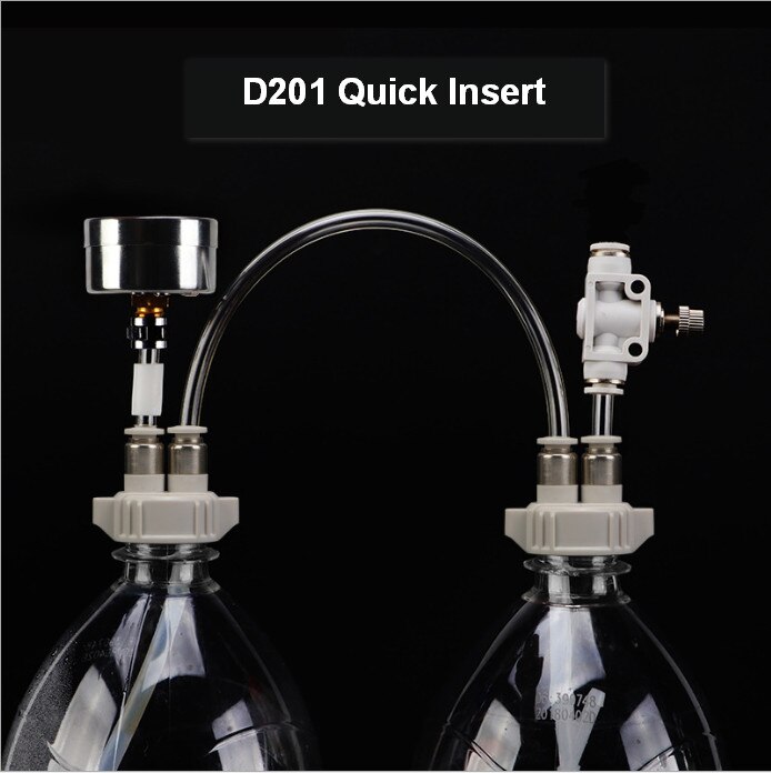 Equipo acuático HONGYI D201 DIY generador de dióxido de carbono CO2 casero: Quick Insert Edition