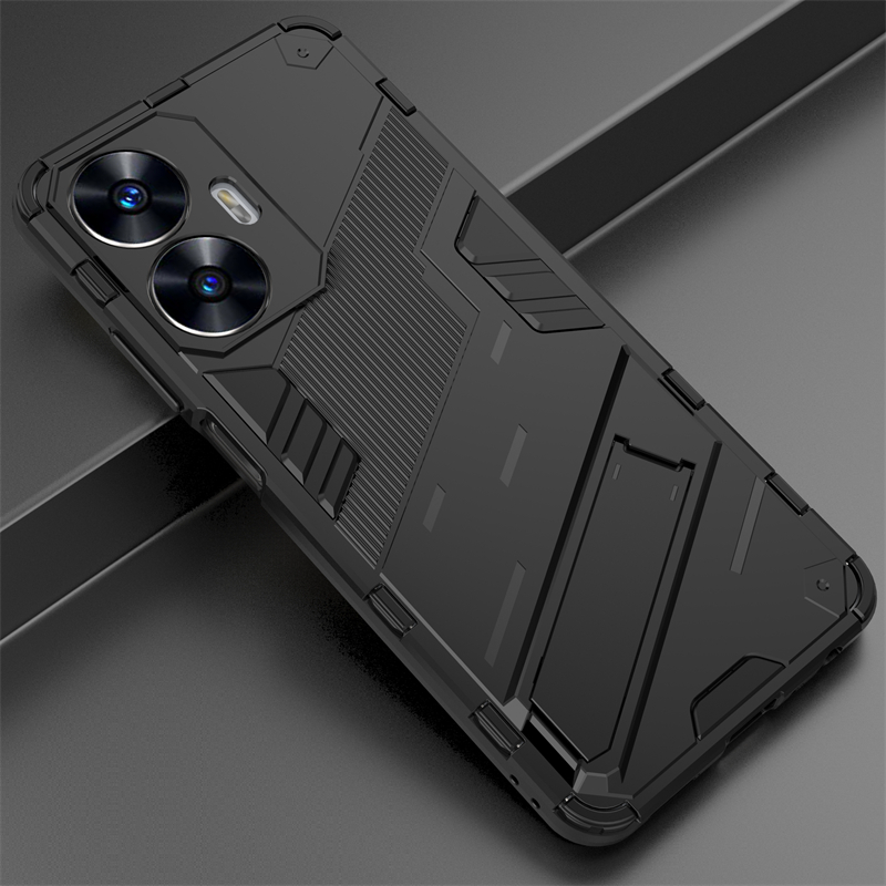 etui na telefon Realmi C55 4G Shockproof Armor magnetyczny uchwyt etui na telefon RealmeC55 Realme C55 C 55 55C 4G RMX3710 6.72" Bck pokrywa