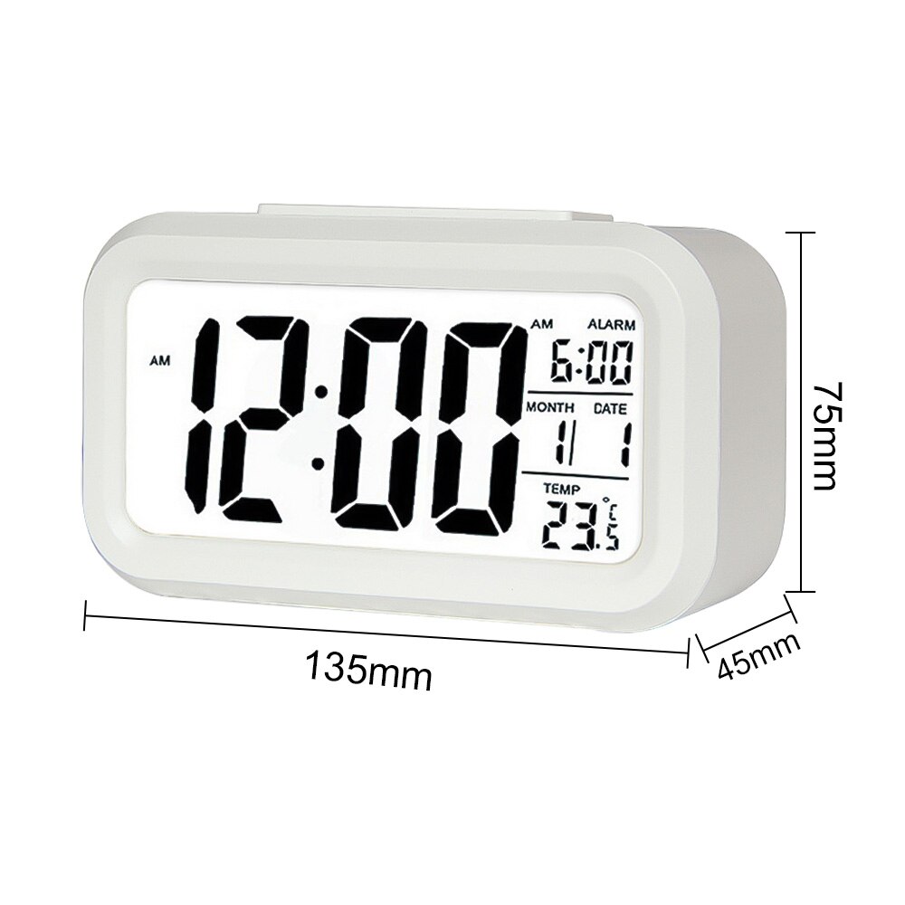 3d led väggklocka moderna digitala väckarklockor display hem kök bord skrivbord natt väggklocka 24 or 12 timmars display: G212108 b 1