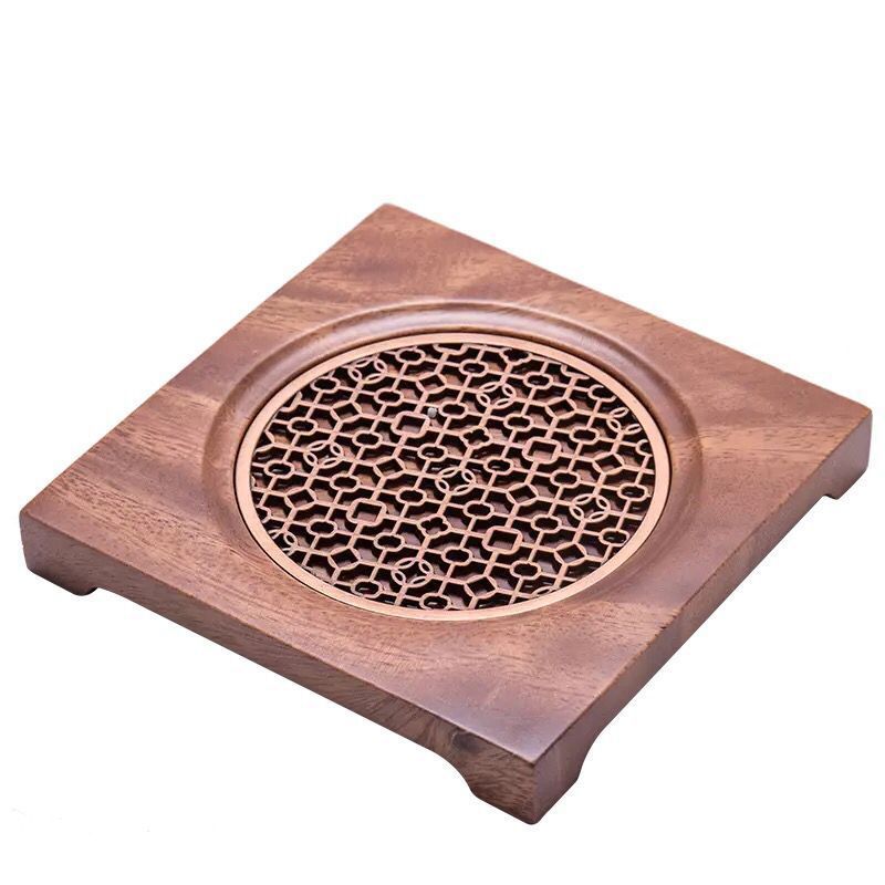 Walnoot Theepot Mat, Huishoudelijke Pot Houder, Coaster, Thee Mat, theeceremonie Nul-Matching Theepot Houder Accessoires