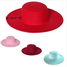 Fedora's met 9 cm rand, platte hoed met brede rand, panamese dames heren jazzhoed, kerkhoed, Britse dames fedora's, herenhoed