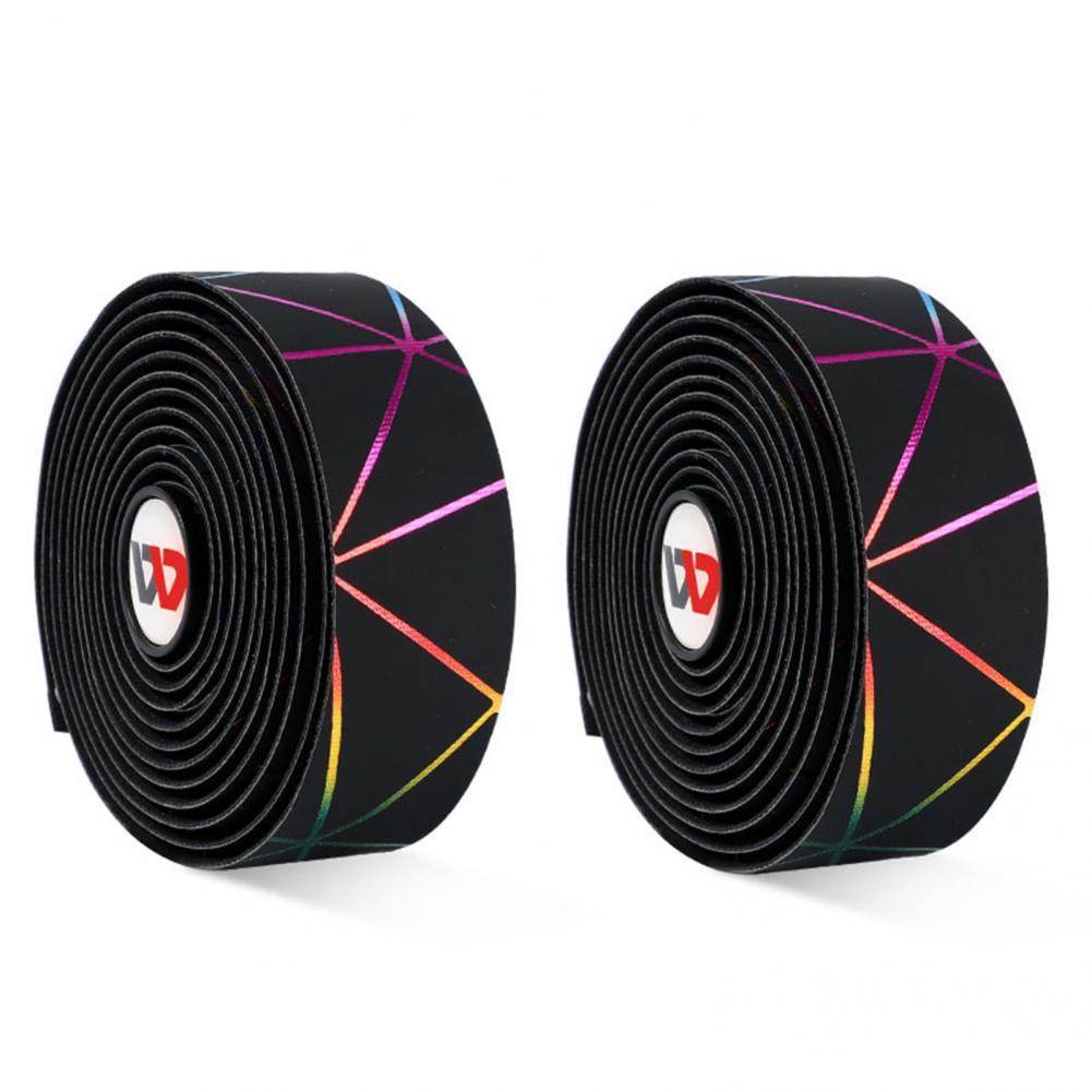 1 Pair Versatile Bike Grip Tape Thicken Texture Easily Clean Lightweight Cycling Damping Anti Vibration Wrap