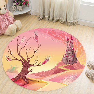 Mooie ronde ijsjes tapijt cartoon bedrukt badmat huishoudelijke woonkamer meisjes slaapkamer tapijten decoratie: 8
